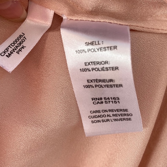 Calvin Klein Women's - Blush - Blouse w/ Gold Accents - Size: Large - Picture 10 of 10